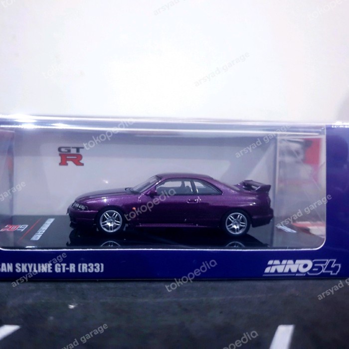 TERBARU Inno64 Nissan Skyline GTR R33 Midnight Purple segel