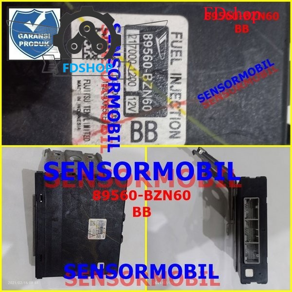 ECU KOMPUTER DAIHATSU GRANDMAX GRANMAX 89560BZN60 KODE BB