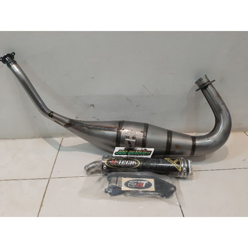 KNALPOT AITECH COBRA BIG VOLUME PLAT PLUS SLINCER CARBON  KAWASAKI NINJA R SS RR NEW RR OLD ZX150 AI