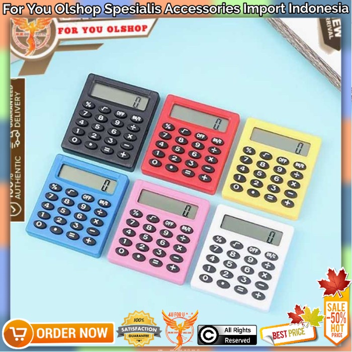 

XZT alat kantor Kalkulator Mini Pocket Portabel 8 Digit Z177T 4U