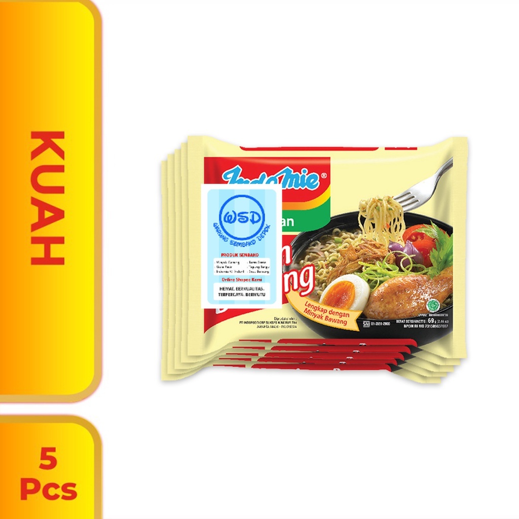 

5 Pcs - Indomie Kuah Ayam Bawang
