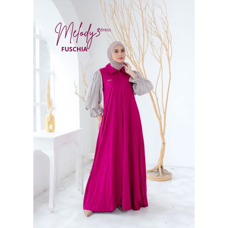 Ready Stock DREES KONDANGAN Mewah Melody Dress by Halwa Apparel / AGEN RESMI HALWA APPAREL