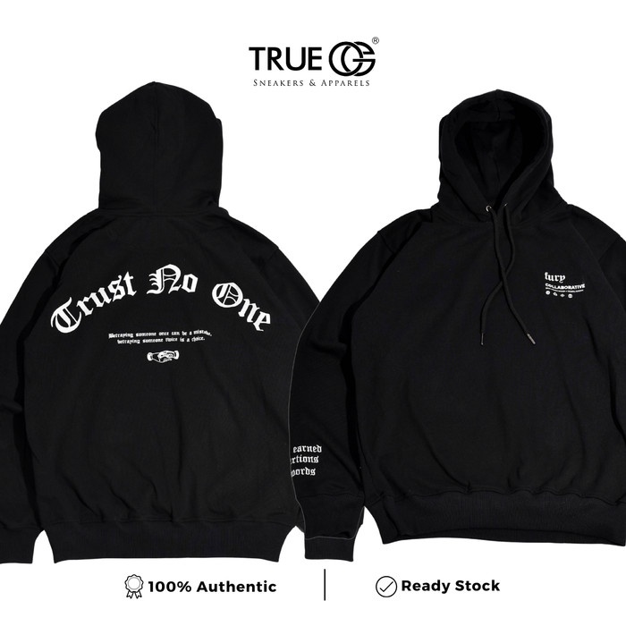 BRVE x Dcobra Reborn Cool Black Hoodie Fury Collection Authentic - S