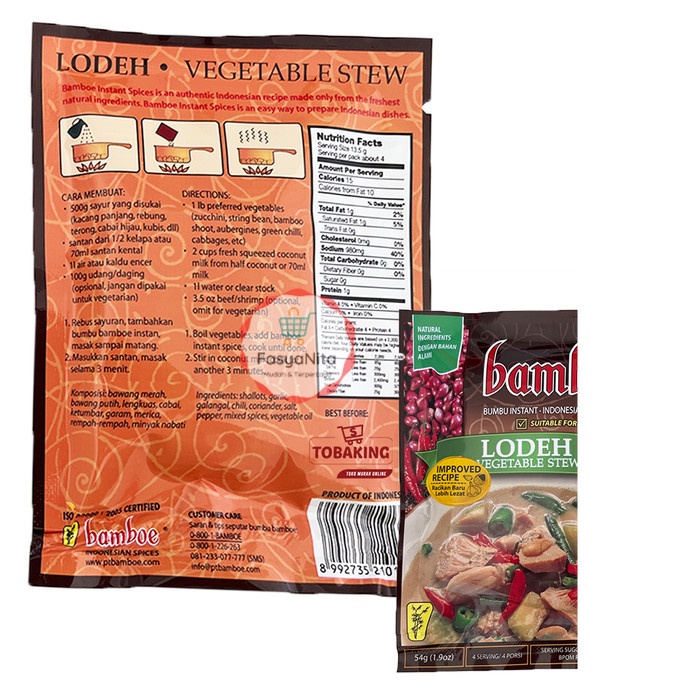 

Bamboe bumbu dapur all varian rawon rendang balado soto gule opor dll - lodeh