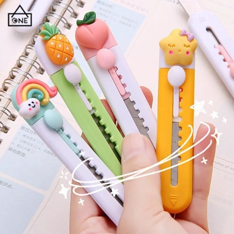 

GAEBOOK || 1pc Pisau Pemotong Art Diy / Cute Utility Knife Cutter Stationery GP02