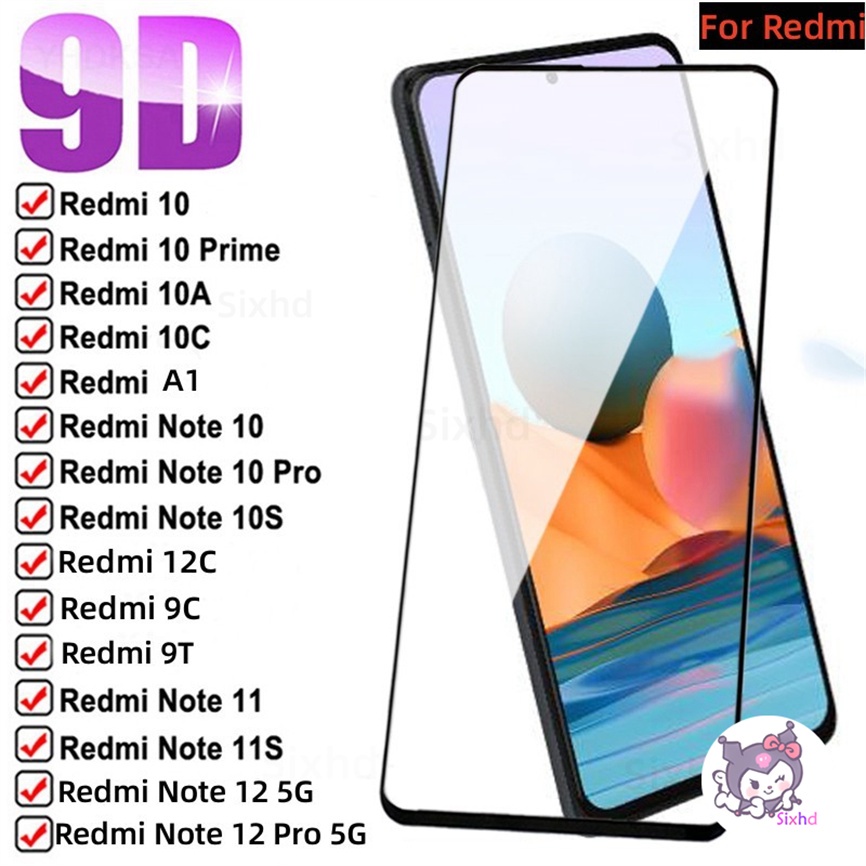 9hd Tempered Glass Film Redmi 12C 10C 9T 9C 9A 10A 10 Redmi Note12 11 11s 10s 9 8 7Pro Xiaomi 11 Lite 11T 10TPoco M3 F4 F3 X3Pro Film Pelindung Layar Tahan Guncangan Definisi Tinggi