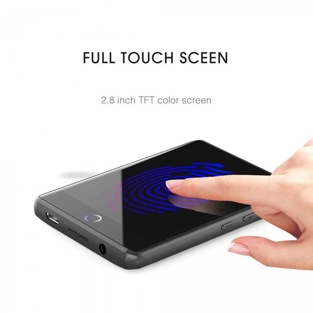 Digital Audio Player 16 GB Bluetooth Touchscreen Radio Rekam Suara RM6