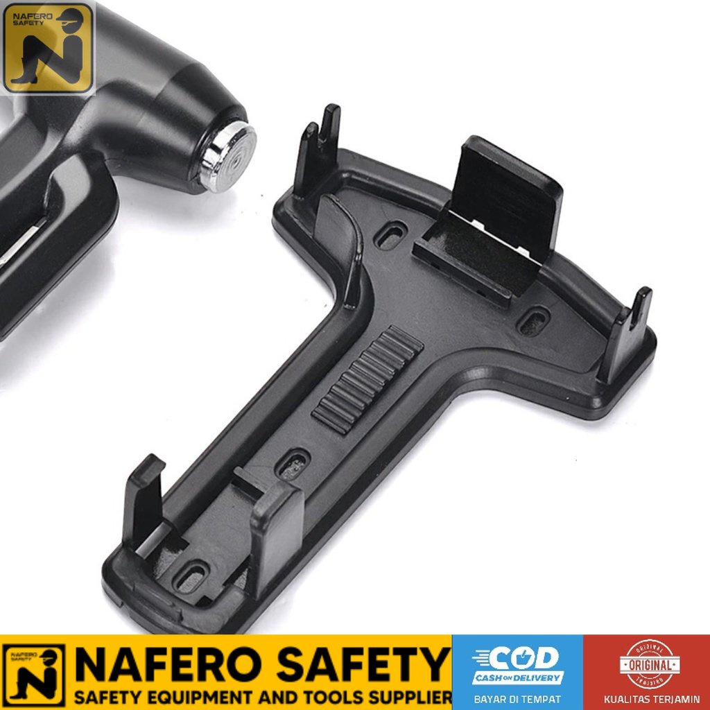 Pemecah Kaca Mobil Emergency Safety Glass Breaker RUNDONG  R 7115  Black