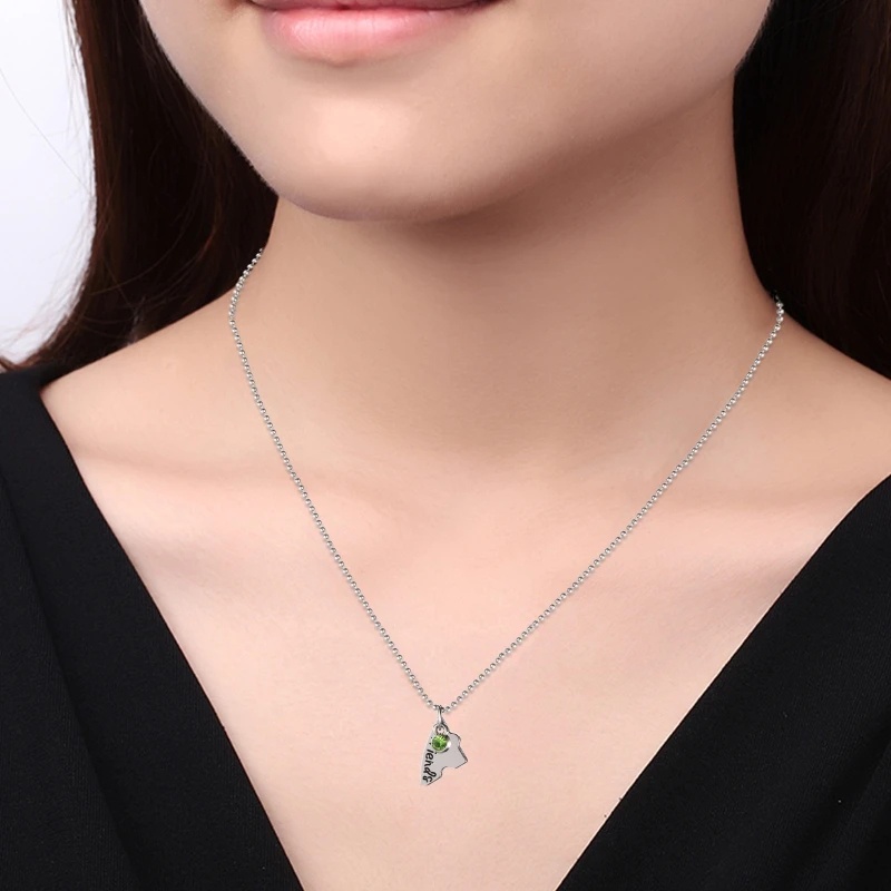 4pcs/set Selamanya Sahabat Hati Paduan Liontin Kalung/Multicolor Berlian Imitasi Persahabatan Perhiasan Aksesoris