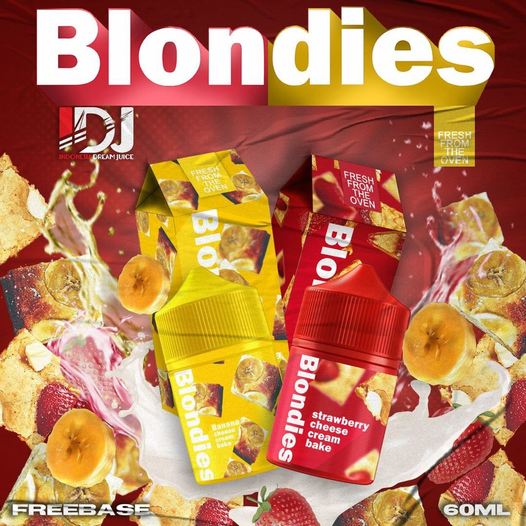 LIQUID BLONDIES BANANA CHEESE CREAM BAKE 60ML ORIGINAL