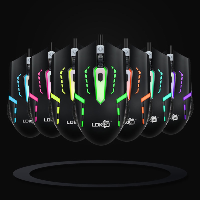 【COD】Gaming Keyboard Dan Mouse RGB Gaming USB Cable RGB Waterproof  Keyboard Komputer