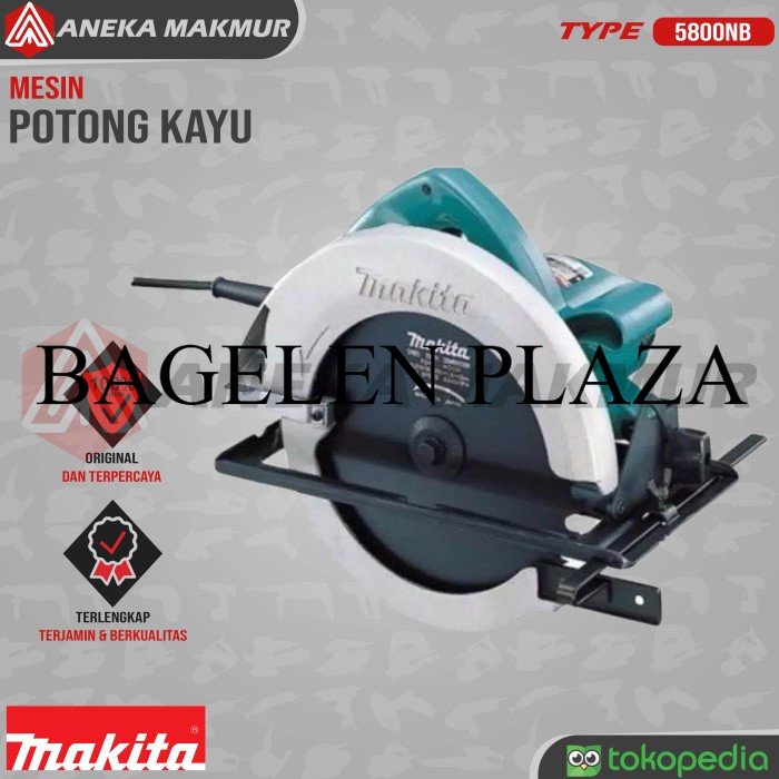 Obral Mesin Potong Kayu Makita 5800 NB 7 Inch 900 Watt Circular Saw 5800NB