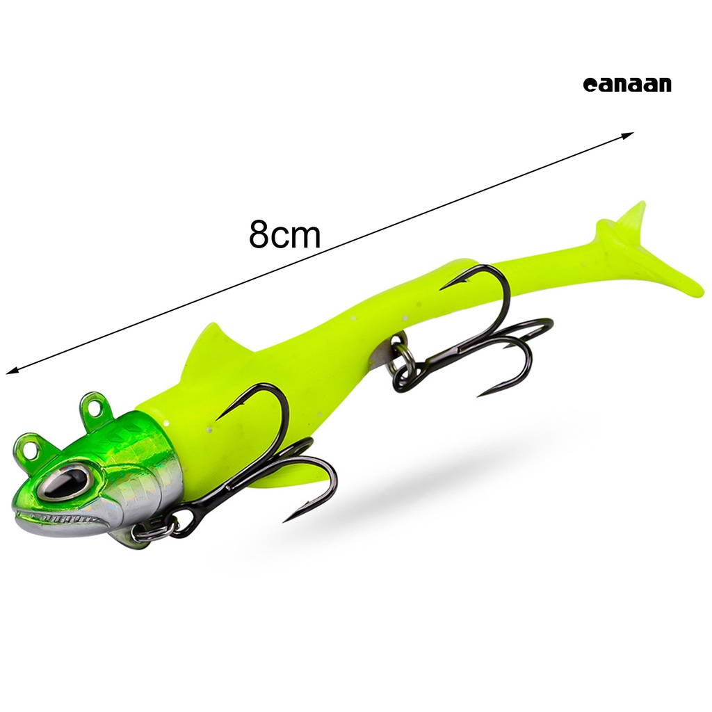 Cnn-13.5g/8cm Umpan Pancing T-Tail Tajam Treble Hook 3D Fisheyes Simulasi Pengecoran Panjang Ekor Dayung Buatan Umpan Perlengkapan Memancing