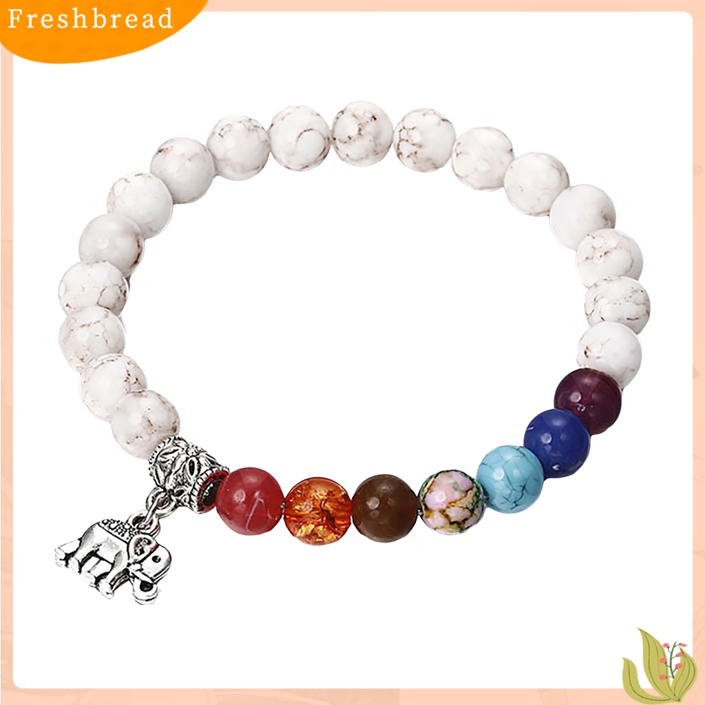 &lt; Freshbread &gt; Wanita Gelang Cakra Gajah Pirus Putih Kreatif Lady Bangles Bangles