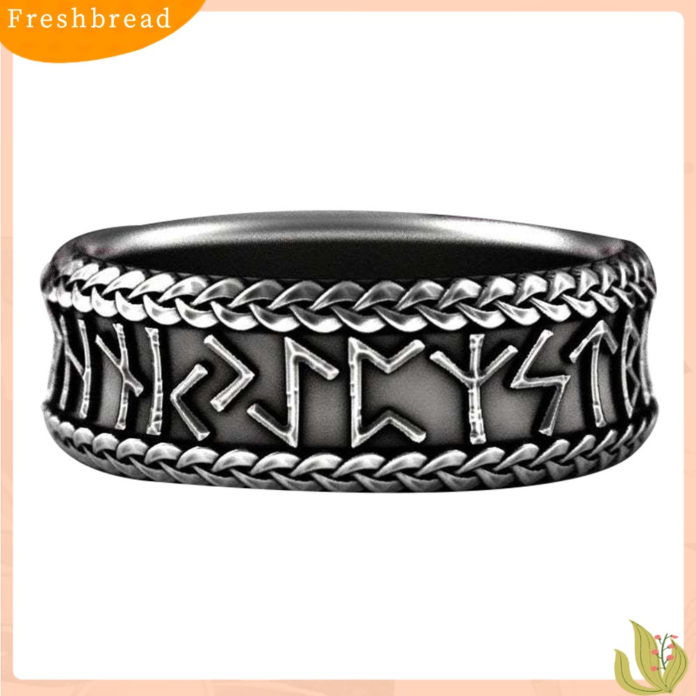 &lt; Freshbread &gt; Vintage Pria Wanita Karakter Kuno Band Jari Cincin Pesta Club Perhiasan Hadiah