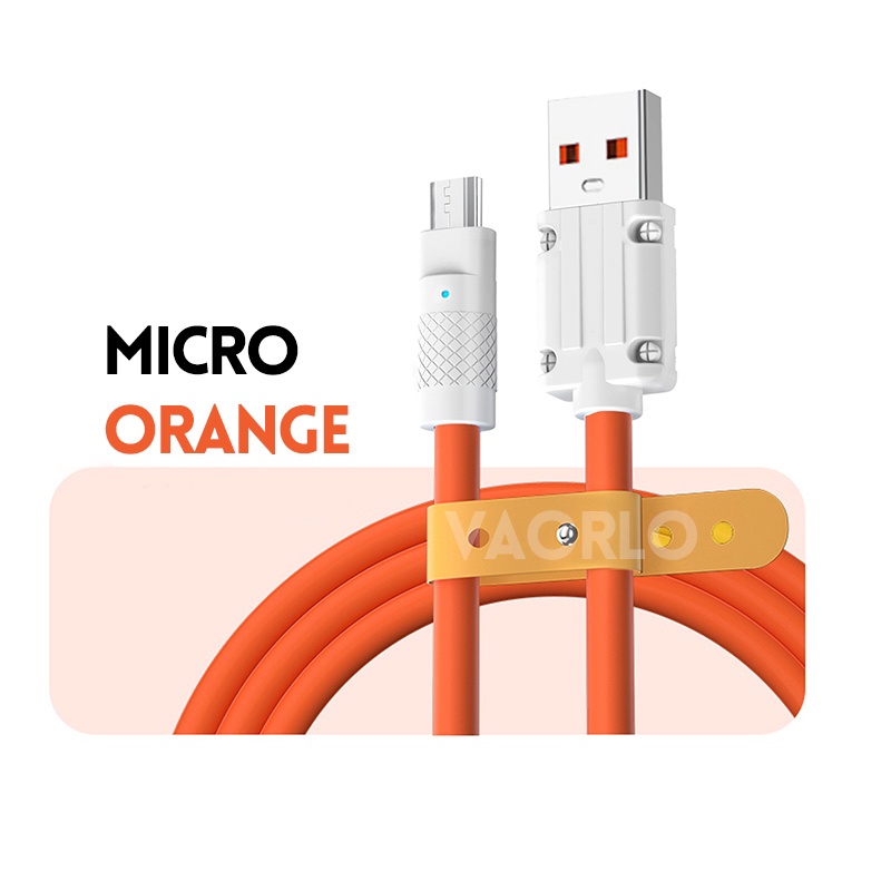 Kabel Data Mikro USB Ke Tipe-C TPE Silicone Fast Charging Cable Untuk Xioami