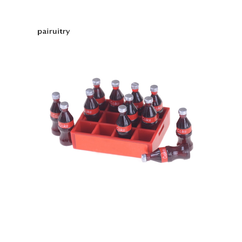 Prt 13pcs/set 1: 12mini Coke Tray Model Mainan Rumah Boneka Miniatur Mainan Boneka Minuman Mainan PRT