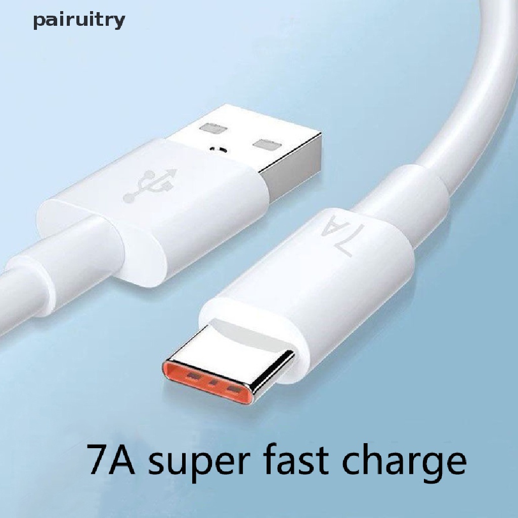 Kabel USB PRT 7A 100W Tipe C Kabel Charge Super-Cepat Untuk Huawei mate40Pro nova9 PRT