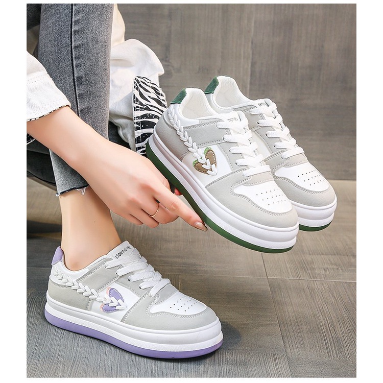 JBI-0282 GRATIS BOX Sepatu Sports Wanita Sneakers Casual Fashion Korea Karina Shoes Import Terbaru