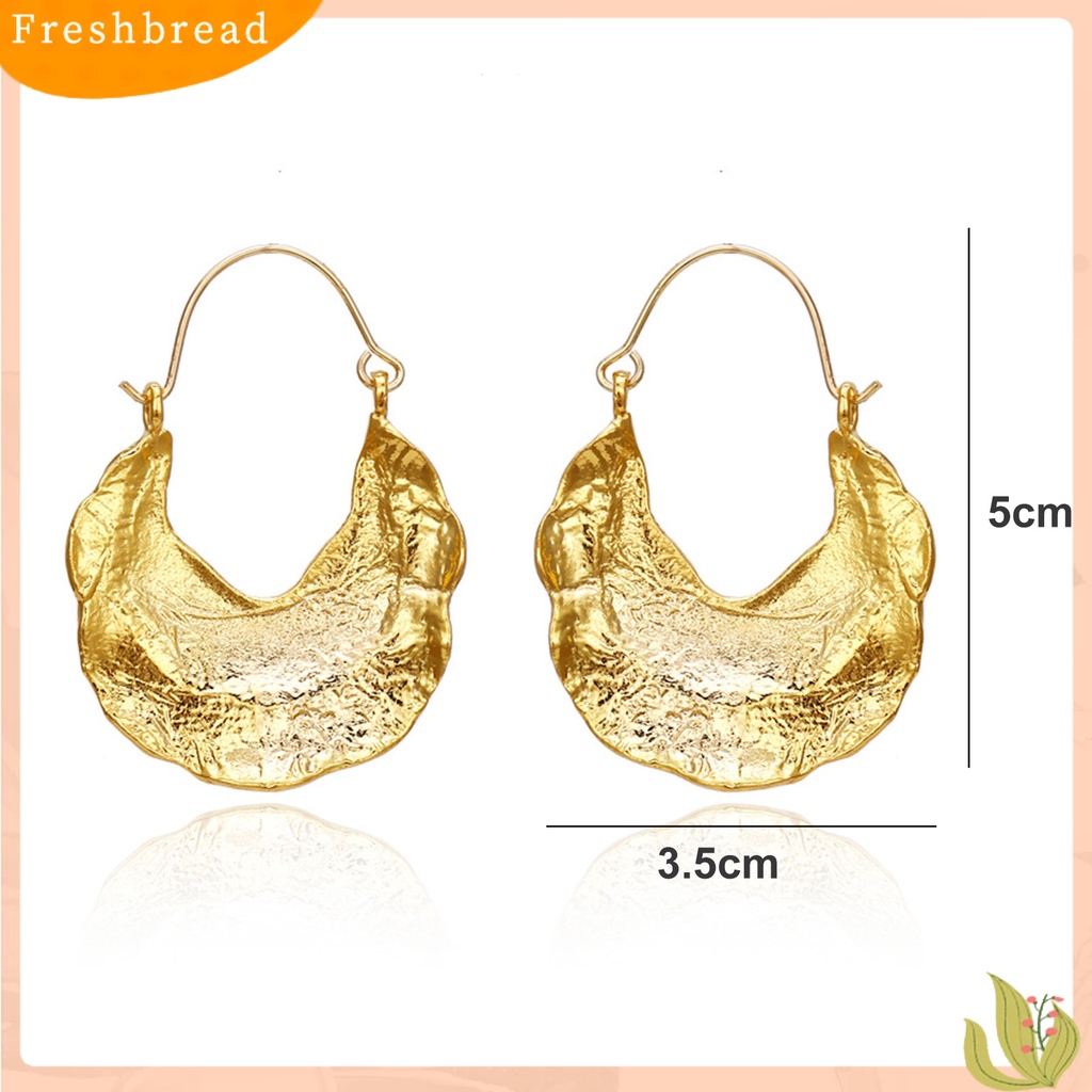 &lt; Freshbread &gt; 1pasang Statement Earrings Retro Punk Tetesan Air Logam Berat Mewah Warna Emas Perak Drop Earrings Fashion Jewelry