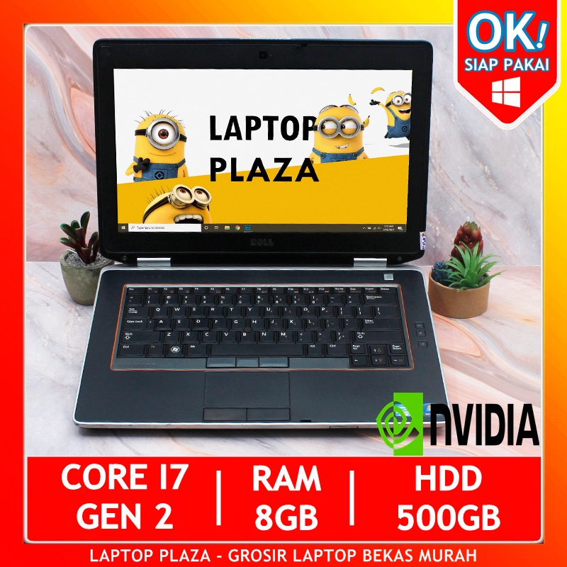 ️ Dell Latitude E6420 Core i7 Gen 2 Ram 8GB HDD 500GB NVIDIA Laptop Gaming Bekas Murah Notebook Seco