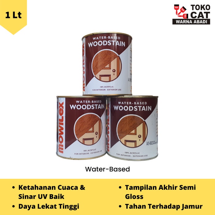 Cat Mowilex Woodstain 1 Liter - CLEAR DOFF