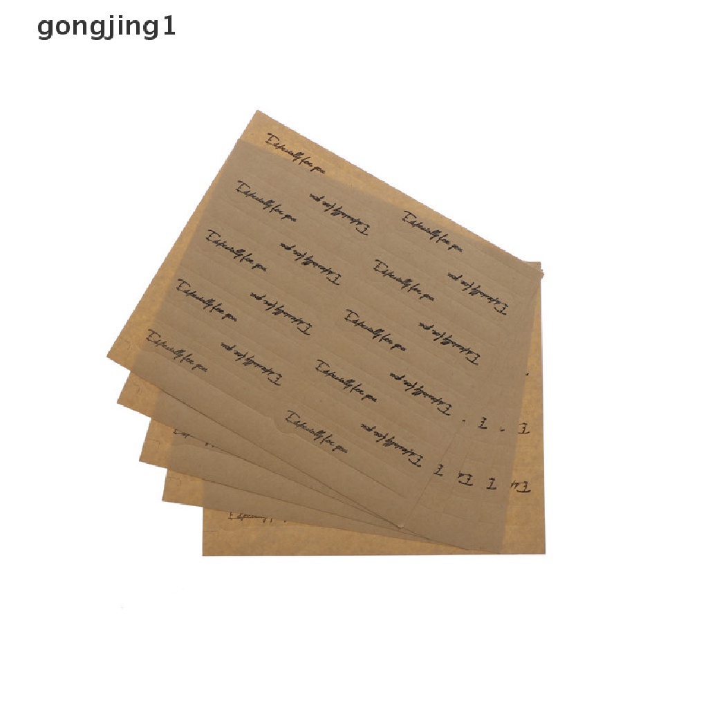 Ggg 90pcs Kraft Seal Sticker Label Hadiah Stiker Hias Label Kemasan Cookies ID