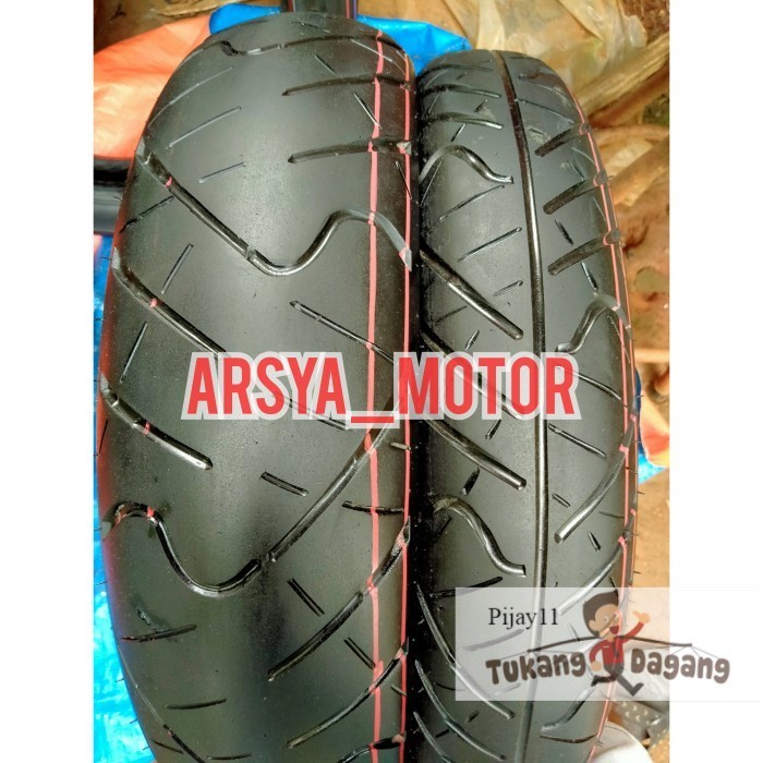 sepasang ban IRC ukuran 140/70 dan 100/80 ring 17