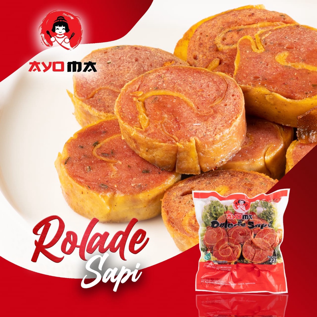 AYOMA - Rolade Sapi 225g &amp; 450g Rolade Daging Sapi Frozen Food Halal