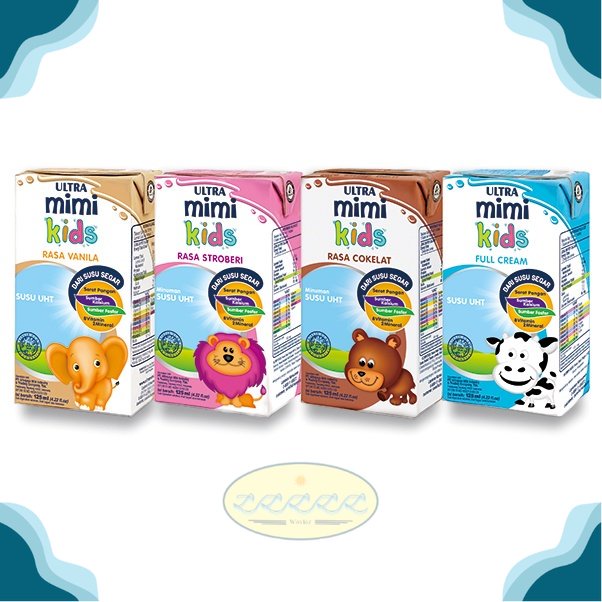 

ULTRA MIMI SUSU UHT 125 ML FULLCREAM / STRAWBERRY / CHOCOLATE / VANILLA