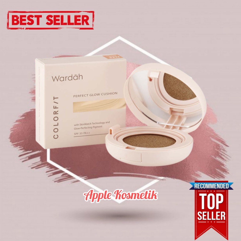 WARDAH Colorfit Perfect Glow Cushion 15g - Apple_Kosmetik