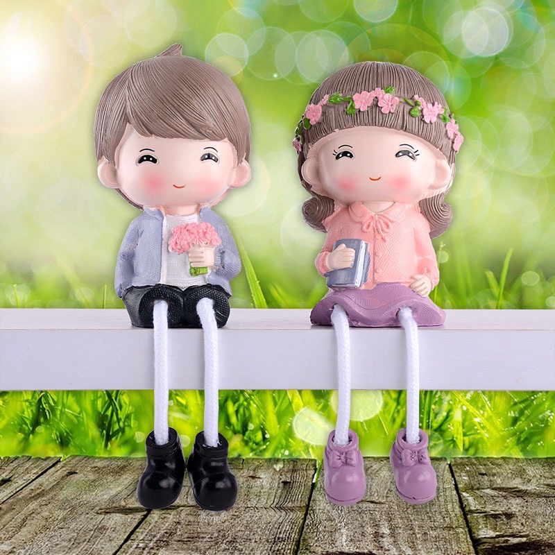 Kerajinan Resin Kreatif Perlengkapan Rumah Memegang Tanda Rak Gantung Kaki Boneka Kamar Tidur Belajar Hadiah Hari Valentine