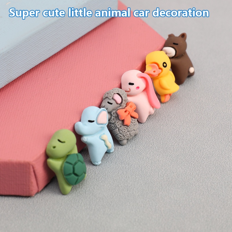 [Unggulan] Aksesoris Interior Mobil Kreatif Dashboard Mobil Hewan Liontin Mini Kartun Hewan Ornamen Mobil Dekorasi Liontin Lucu Sleepy Figurine Auto Decoration