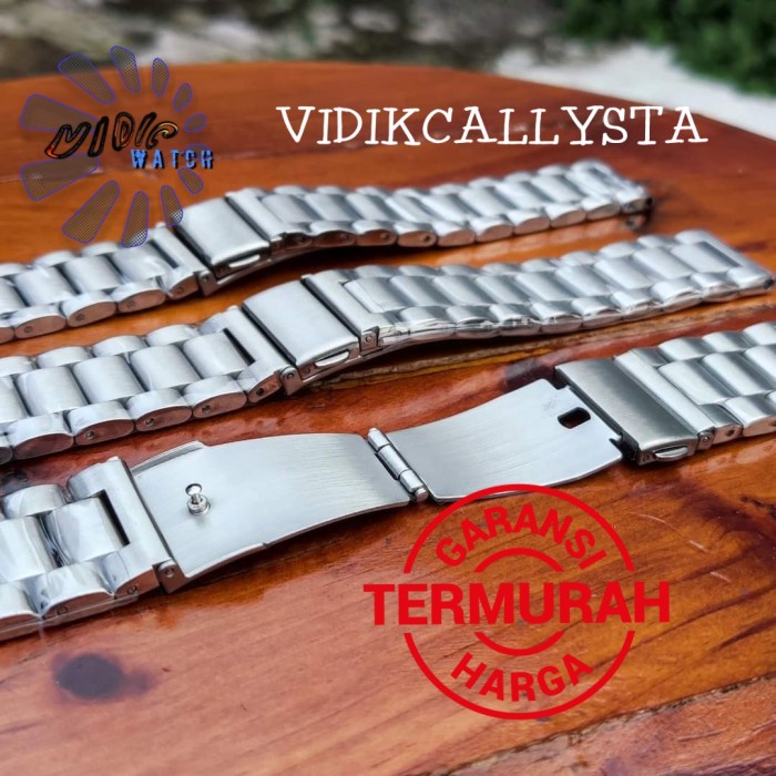 NEW STRAP TALI JAM TANGAN RANTAI QR 18 20 22 MM STAINLESS STELL PIN QUICK RELEASE QR