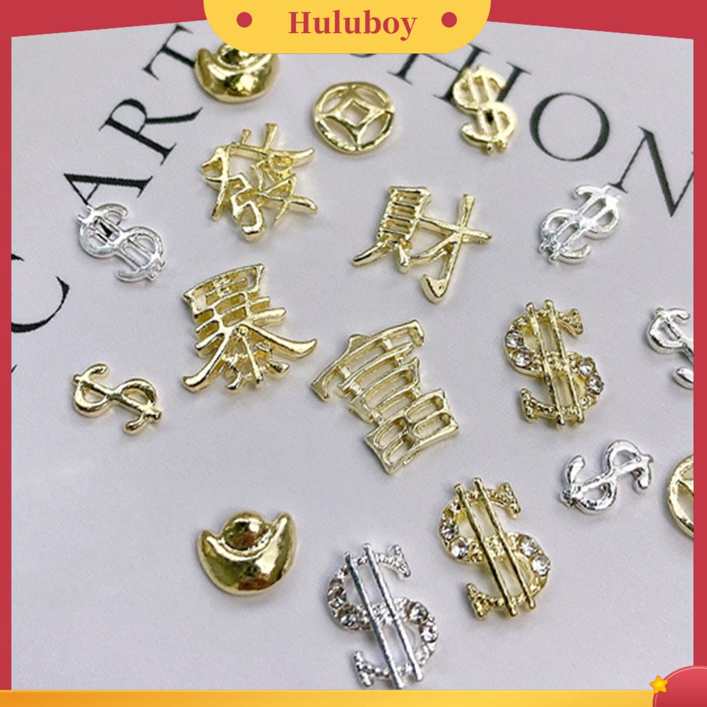 {In Stock} 20Pcs Manicure Decors Shining Easy Paste Indah Indah Indah Umur Panjang DIY Nail Art Alloy Kekayaan Keberuntungan Kuku Berlian Imitasi Aksesoris Toko Manicure