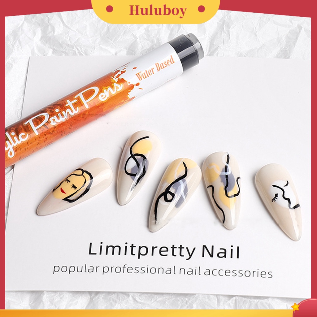 {In Stock} Pena Lukisan Kuku Cepat Kering Tahan Air Beberapa Warna Nail Art DIY Painting Graffiti Pensil Untuk Salon