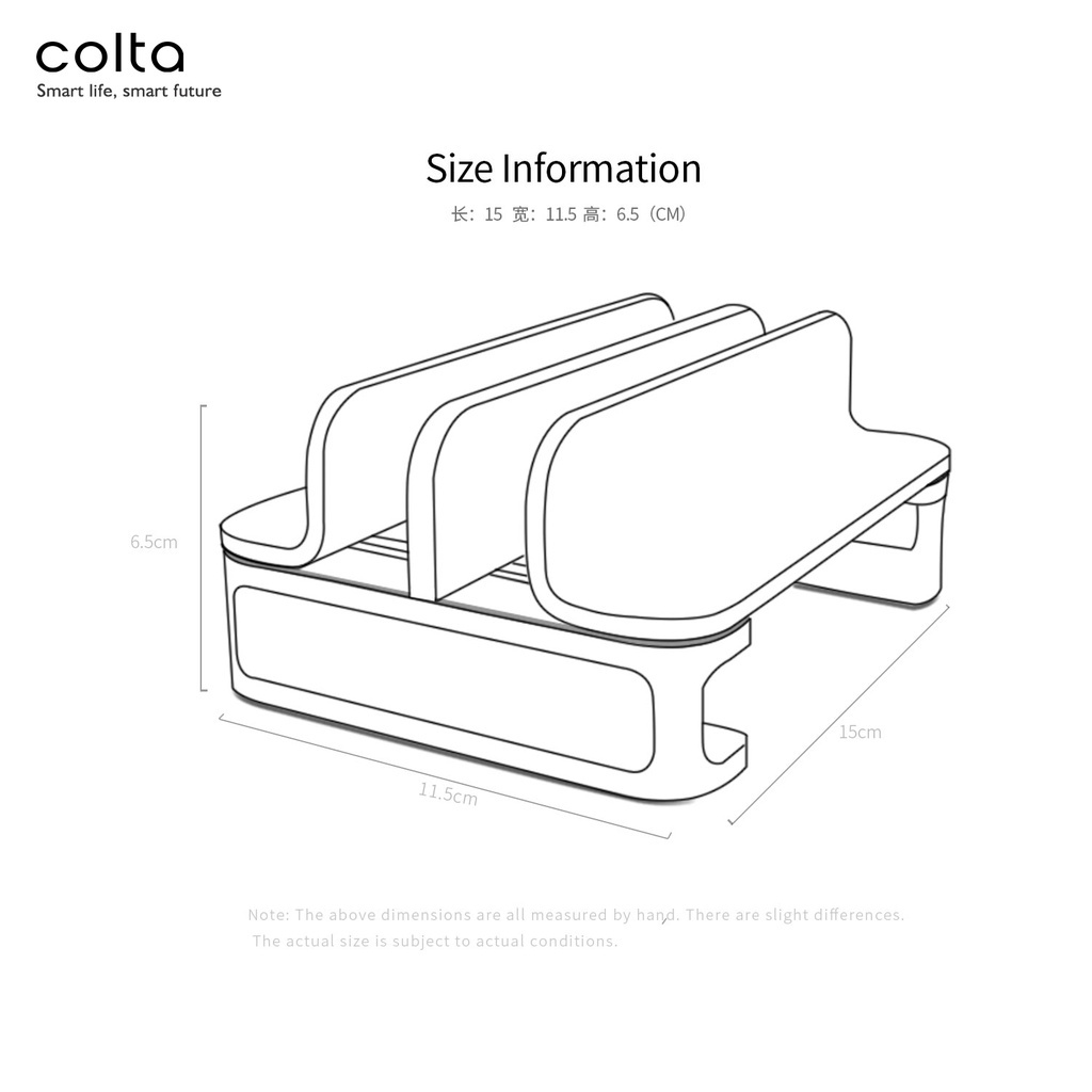 Colta Dual Vertical Laptop Tablet Stand Holder Aluminium Premium