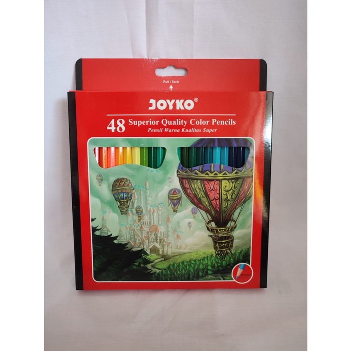 

Terlaris Pensil Warna / Color Pencils Cp-48Pb Joyko (48 Warna)