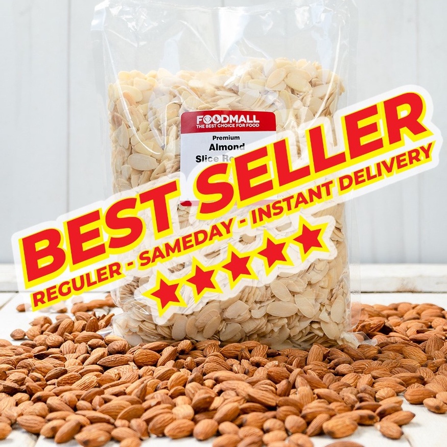 

[Ready-Stock]/ Almond Slice ROASTED 1 kg / Almond Slice PANGGANG
