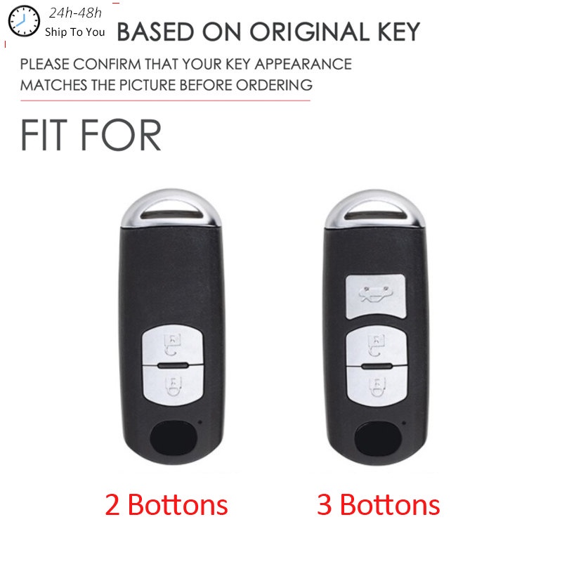 Case Kunci Mobil Key Fob Cover Keychain Untuk Mazda 3 Alexa CX30 CX-4 CX5 CX-5 CX8 CX-8 CX-30 CX9 CX-9 Mazda 2 6 Atenza Demio CX-3 CX7