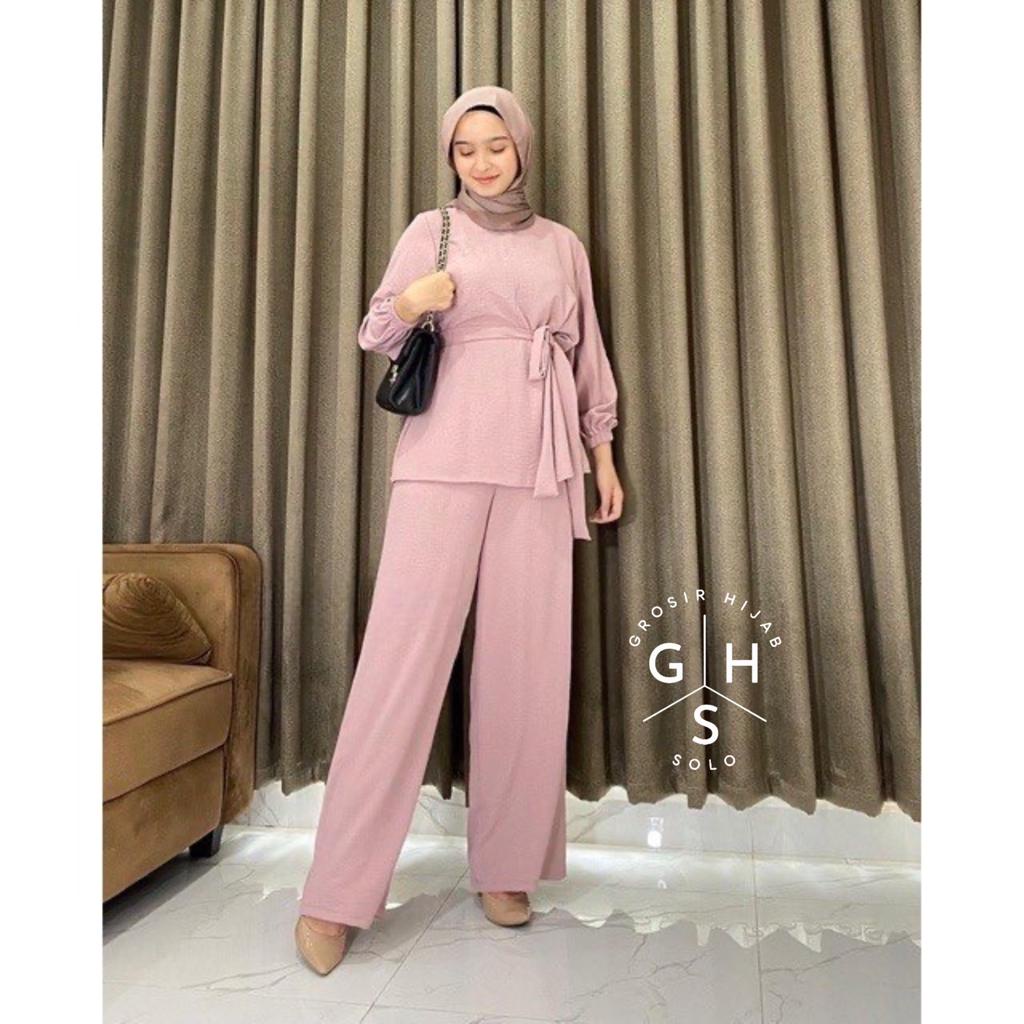 (ALT) CORLA ONE SET BLOUSE ATASAN WANITA CRINCLE AIRFLOW PREMIUM