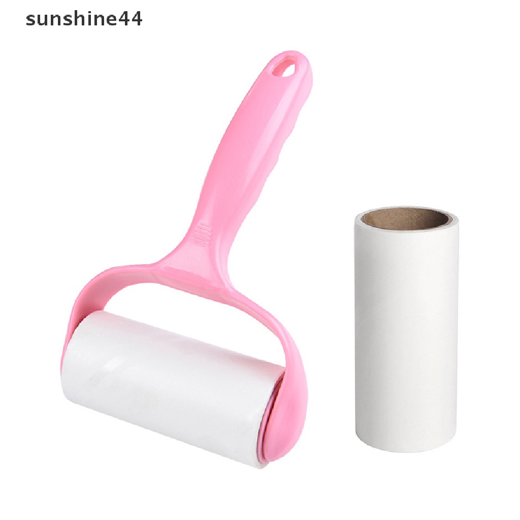 Sunshine Lint Rollers Pet Hair Remover Lint Remover Debu Roller Pakaian Karpet Lengket 10 cm Roll Brush Kit ID