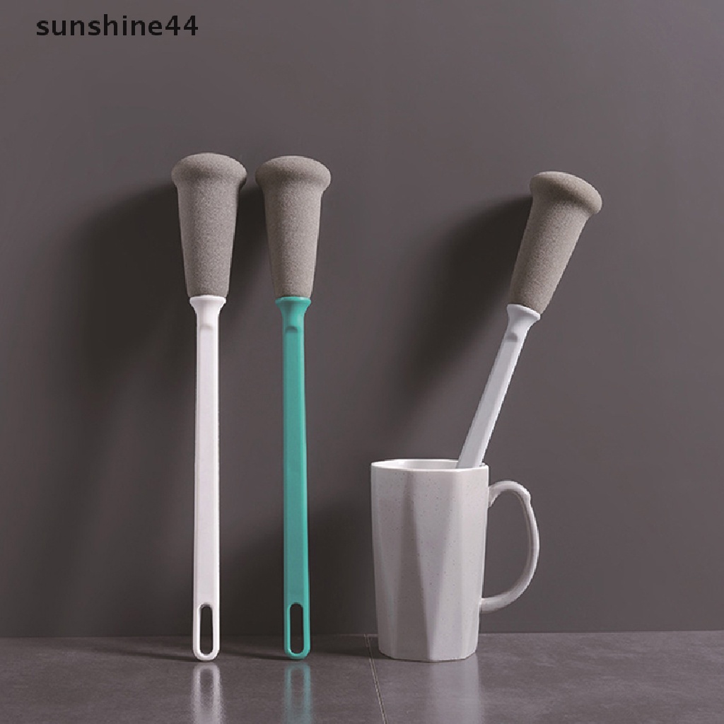 Sunshine Perlengkapan Pembersih Dapur Gagang Panjang Sikat Spons Sikat Pembersih Botol Tools ID