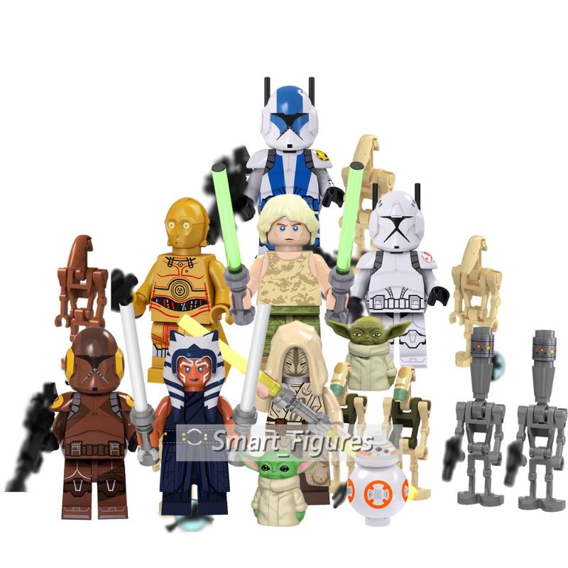 Star Wars Suit Series Boneka Mini Clone Cleaner Ahsoka Tukang Puzzle Rakitan Mainan Blok Bangunan