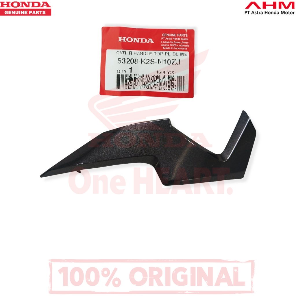 @ 53208K2SN10ZJ Cover Handle Kanan Atas Hitam Metalik - Cover R HandleTOP Platinum Black Metallic (P