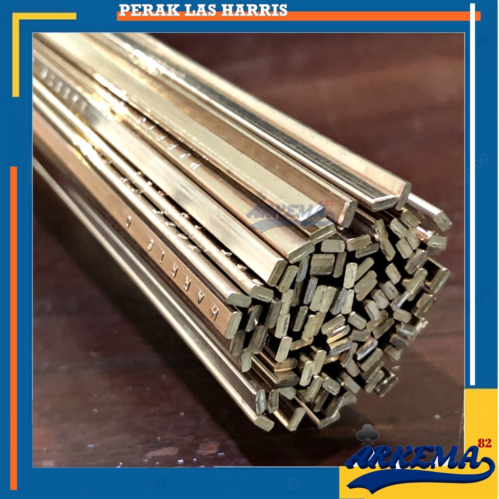 PERAK HARRIS U.S.A 100% ORIGINAL |  KAWAT LAS TEMBAGA LAS PIPA AC / KULKAS PERAK BRAZING ALLOYS