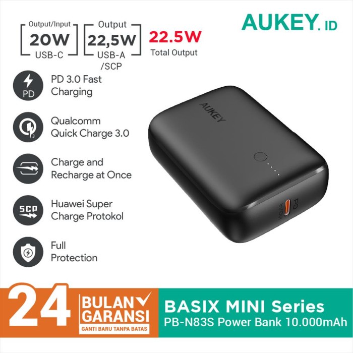POWERBANK AUKEY PB-N83S 10.000MAH PD 3.0 - 500824