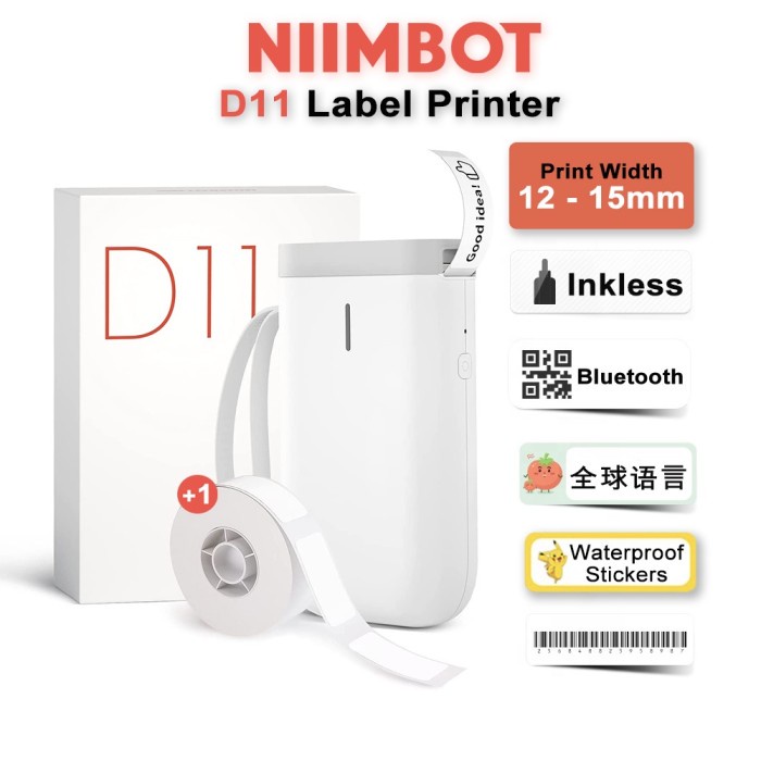 D11 Niimbot Thermal Label Printer Bluetooth Portable - D11 PINK