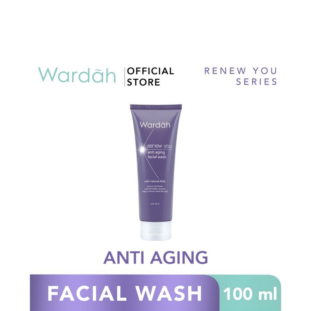 WARDAH Renew You Anti Aging Facial Wash 100ml - Apple_Kosmetik