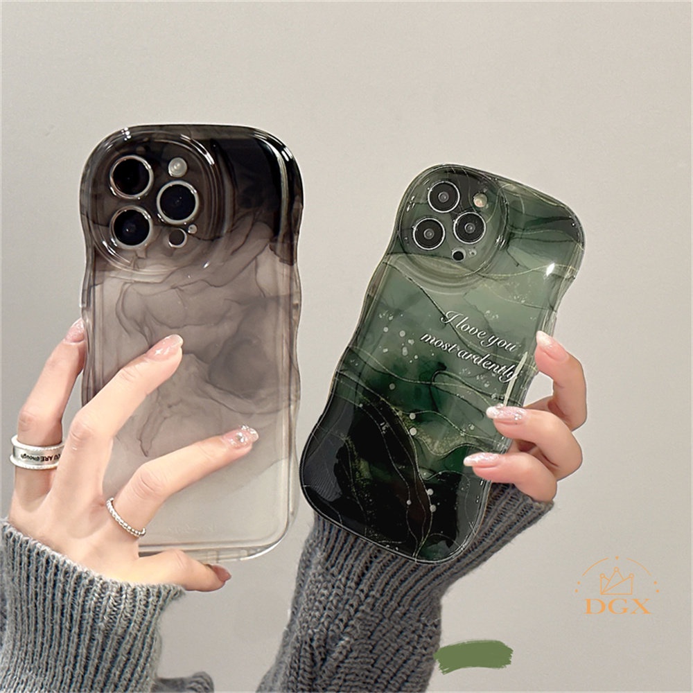 Redmi Note 11S 11 Pro Redmi 10C 10A 9A Note10 5G Note 10S 9C 9T Note9 Note8 Poco X3 Pro NFC Tinta Dan Cuci Gelombang Tepi TPU Phone Case Cover DGX